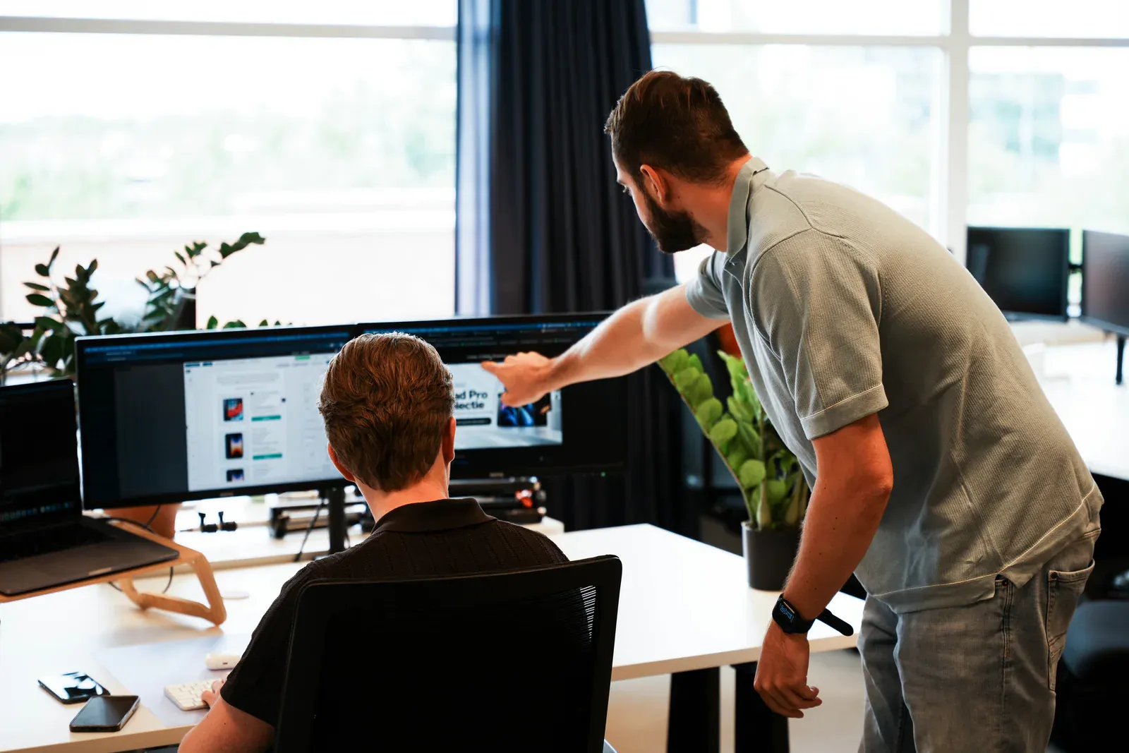 Persoonlijk adviesgesprek met een klant van MarketingConcurrent
