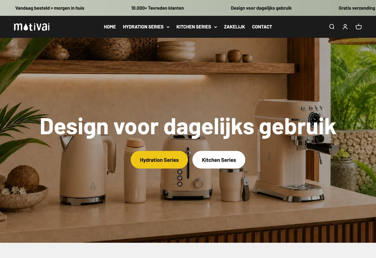 Motivai Store website