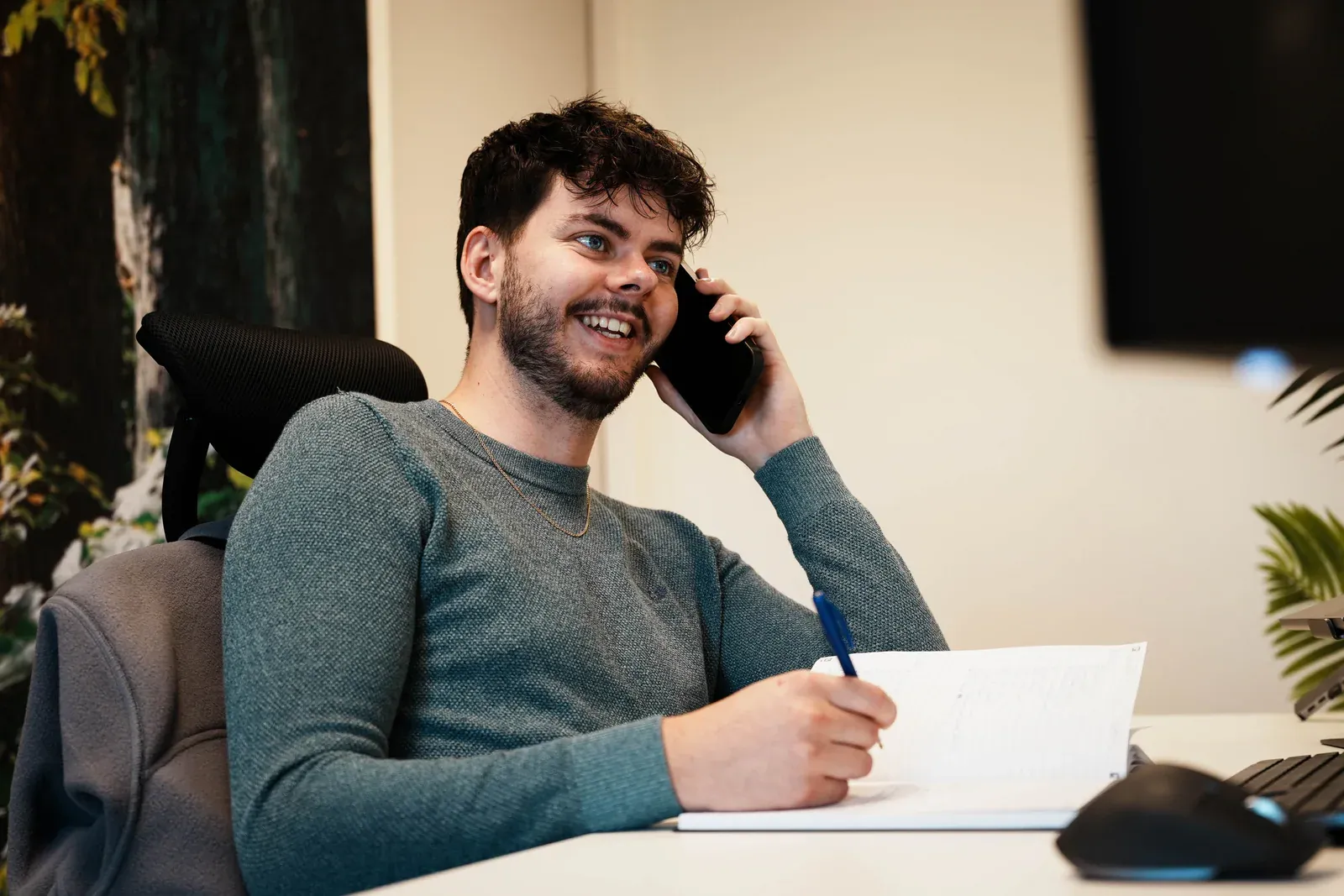 Persoonlijk adviesgesprek met een klant van MarketingConcurrent