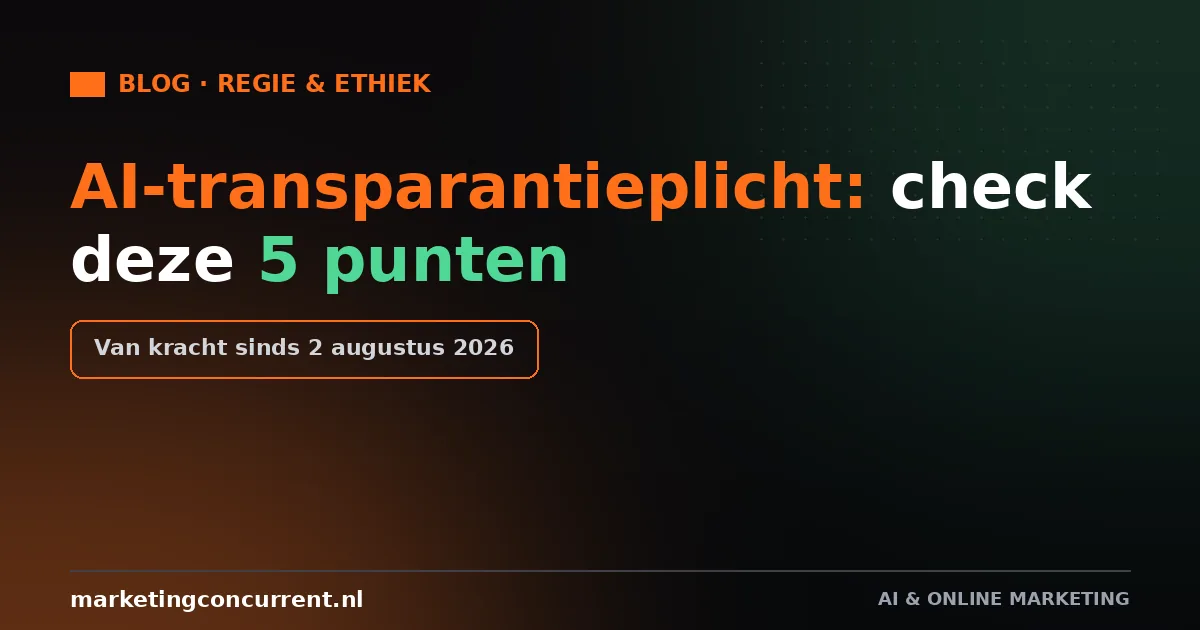 AI transparency obligation: check these 5 points