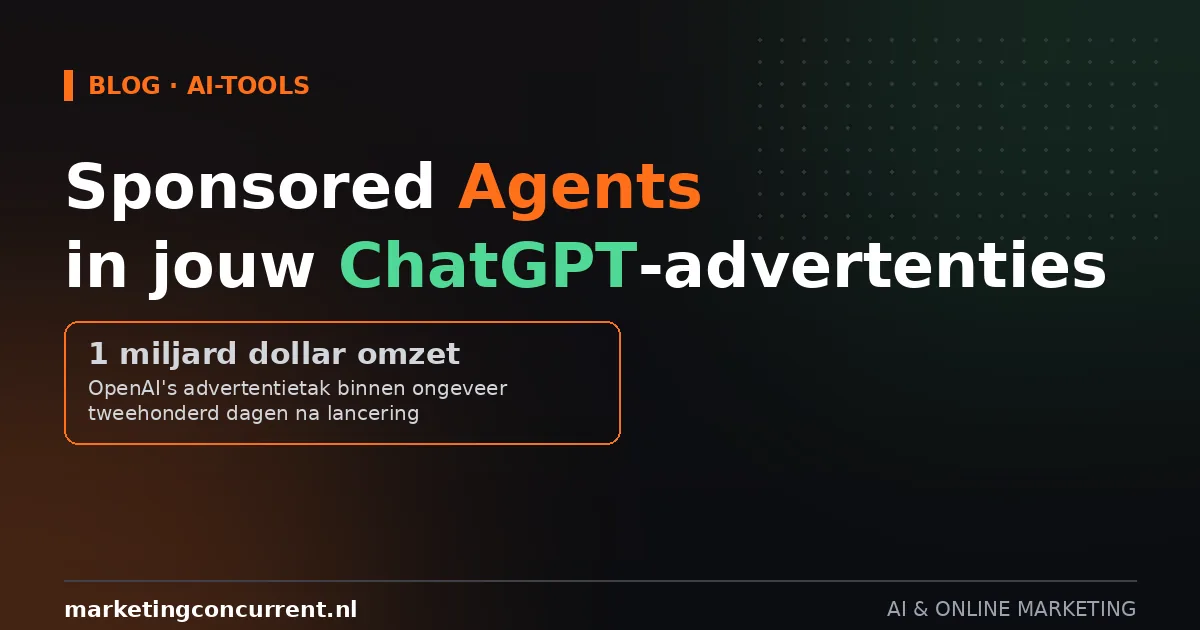 Sponsored Agents in ChatGPT: wat de nieuwe advertentievorm voor jouw webshop betekent