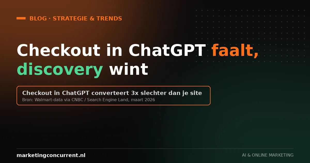 Instant checkout in ChatGPT converts 3x worse than your own site, and this is where the real opportunity lies
